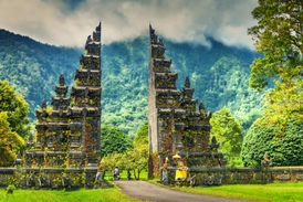Bali Candi Bentar Hindu Geçidi