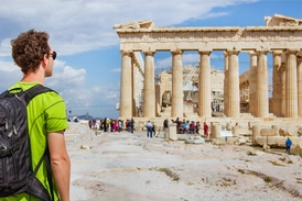 Atina turist Akropolis