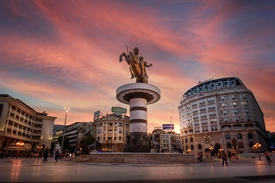 Skopje Büyük İskender Anıtı
